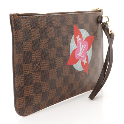 Louis Vuitton Damier Ebene World Tour Neverfull MM GM Pochette 3 of 8