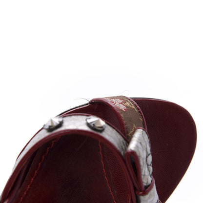 Louis Vuitton Satin Monogram Bow Mules 37 Marron 8 of 16