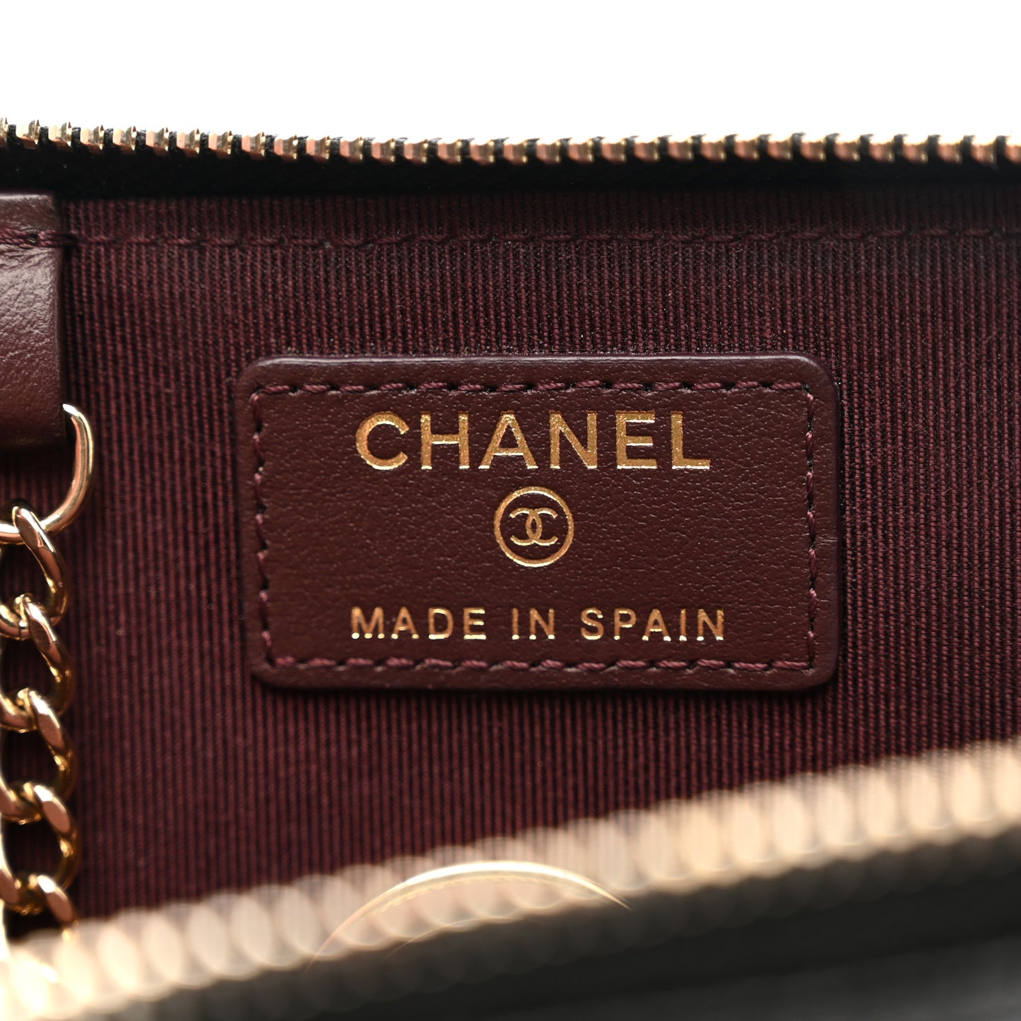Caviar Quilted Zipped Key Holder Case Black