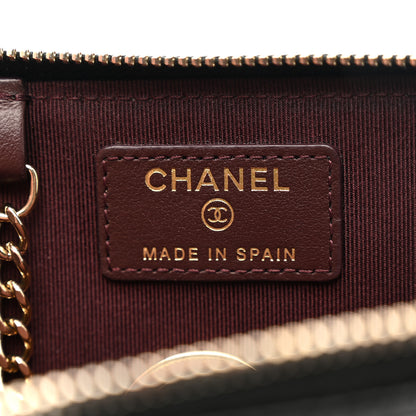 Chanel Caviar Quilted Zipped Key Holder Case Black 5 of 8
