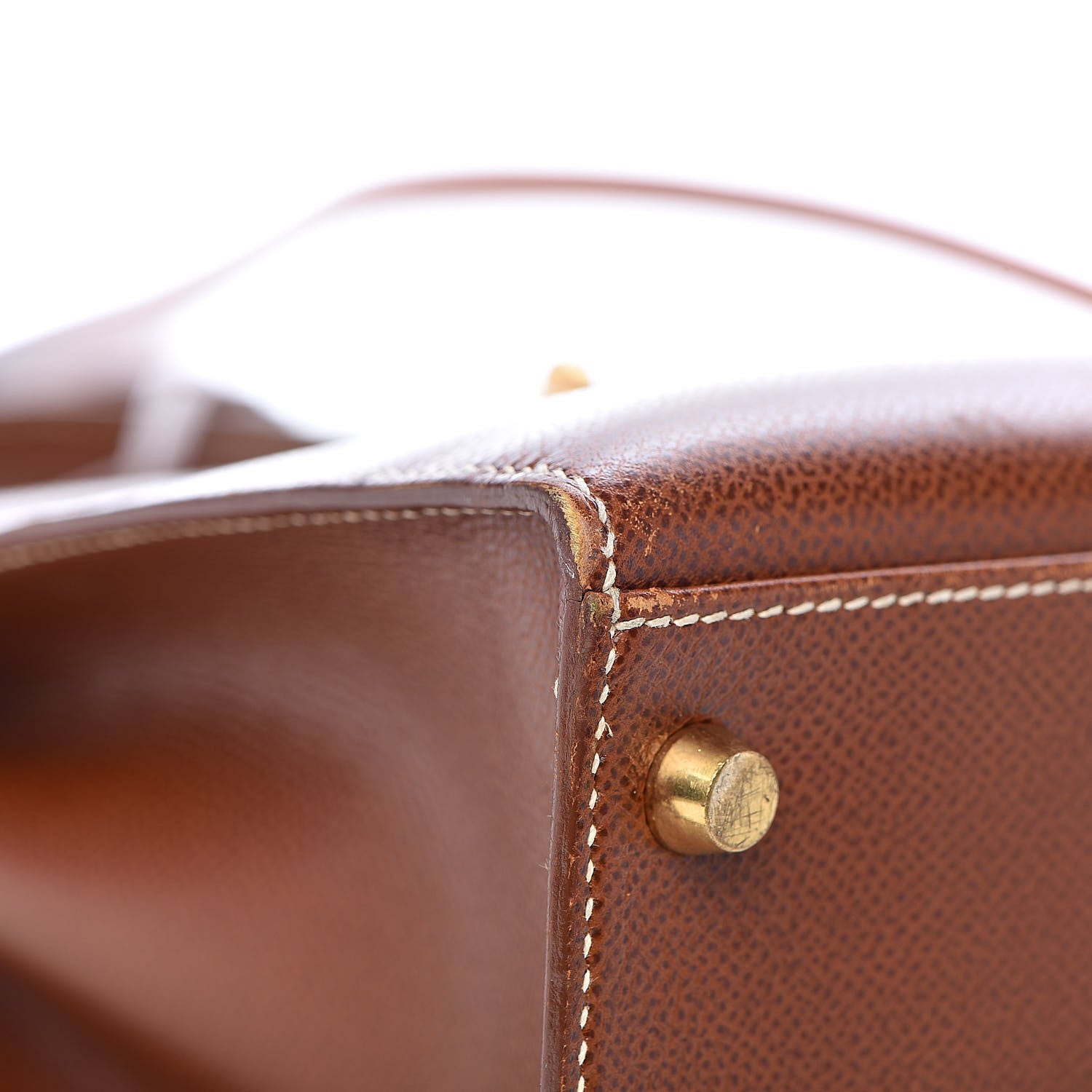 Hermes Veau Grain Lisse Kelly Sellier 28 Noisette 36 of 40