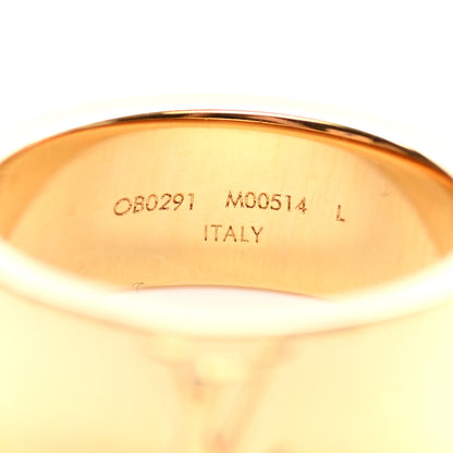 Louis Vuitton Metal LV Instinct Set of 2 Rings L 63 10.25 Silver Gold 7 of 8