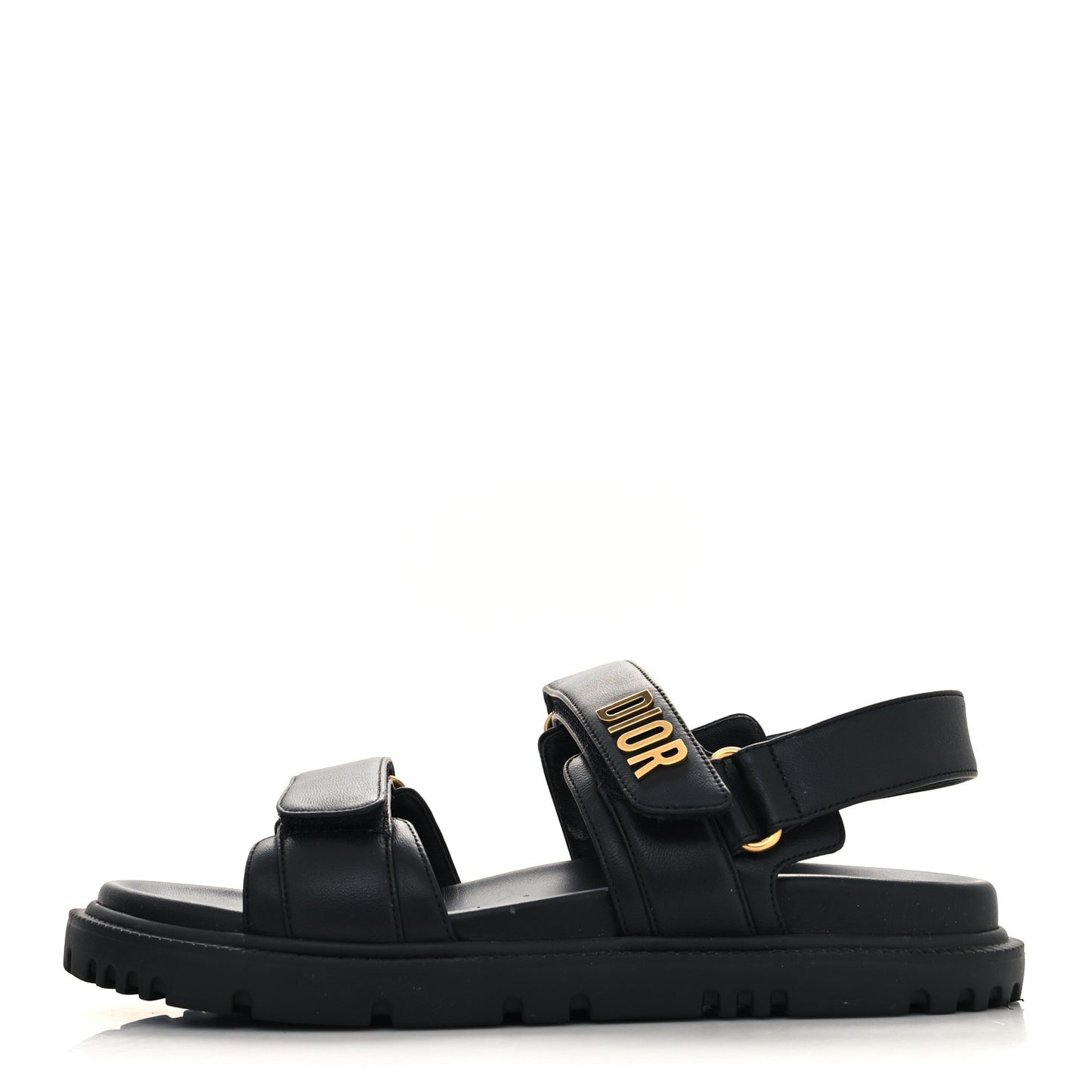 Lambskin Dioract 10mm Sandals 38 Black