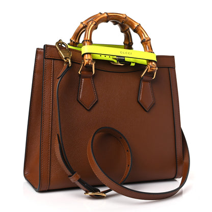 Gucci Wonka Grain Calfskin Small Diana Tote Bag Cuir Yellow Fluo 3 of 9