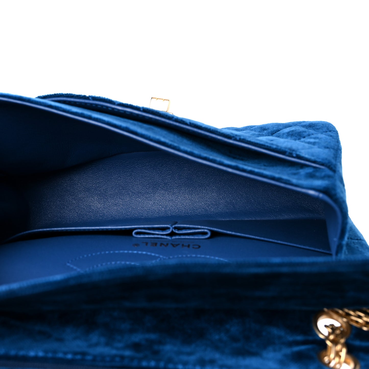 Velvet Quilted 2.55 Reissue 225 Flap Blue