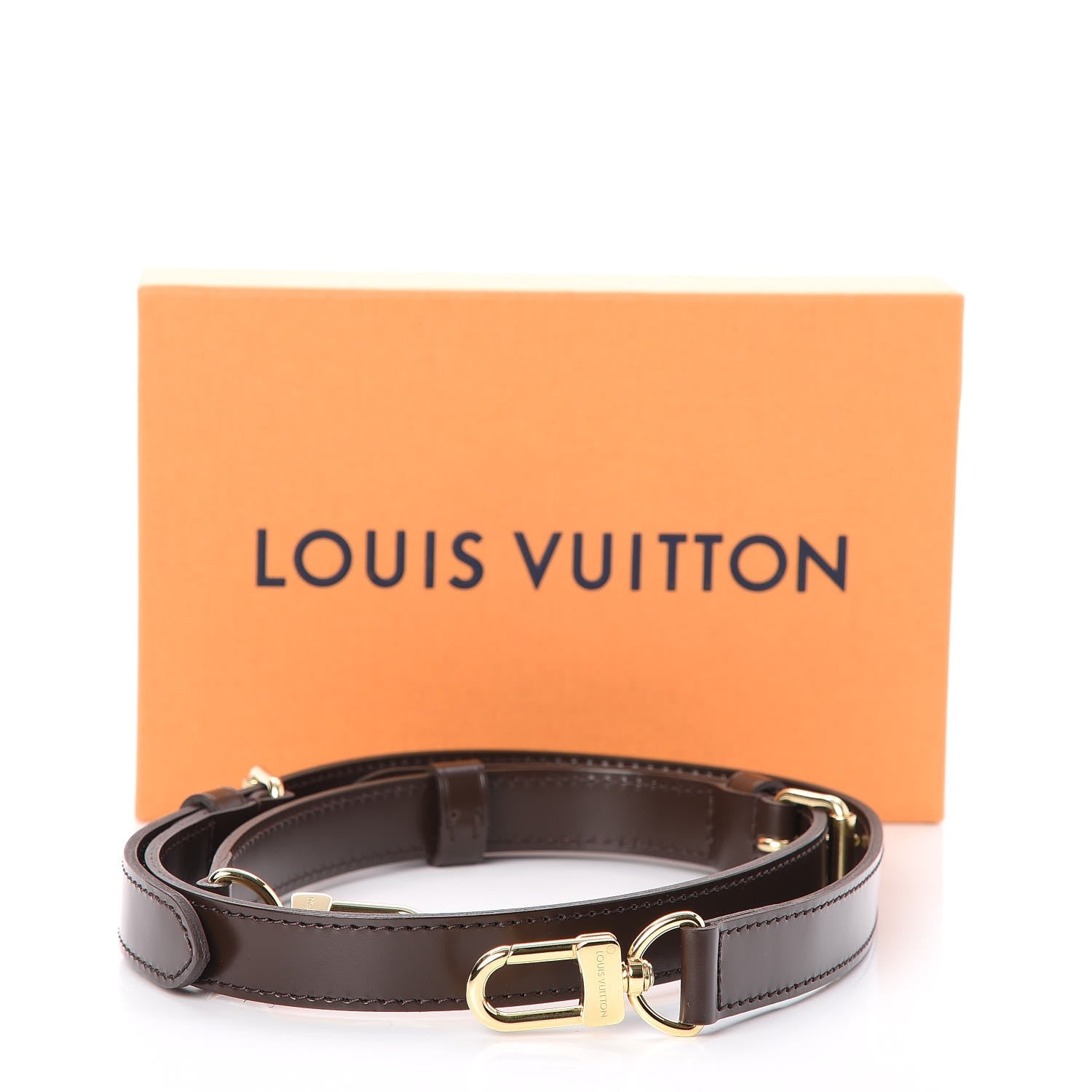 Louis Vuitton Calfskin Adjustable Speedy Bandouliere Shoulder Strap Brown 4 of 4