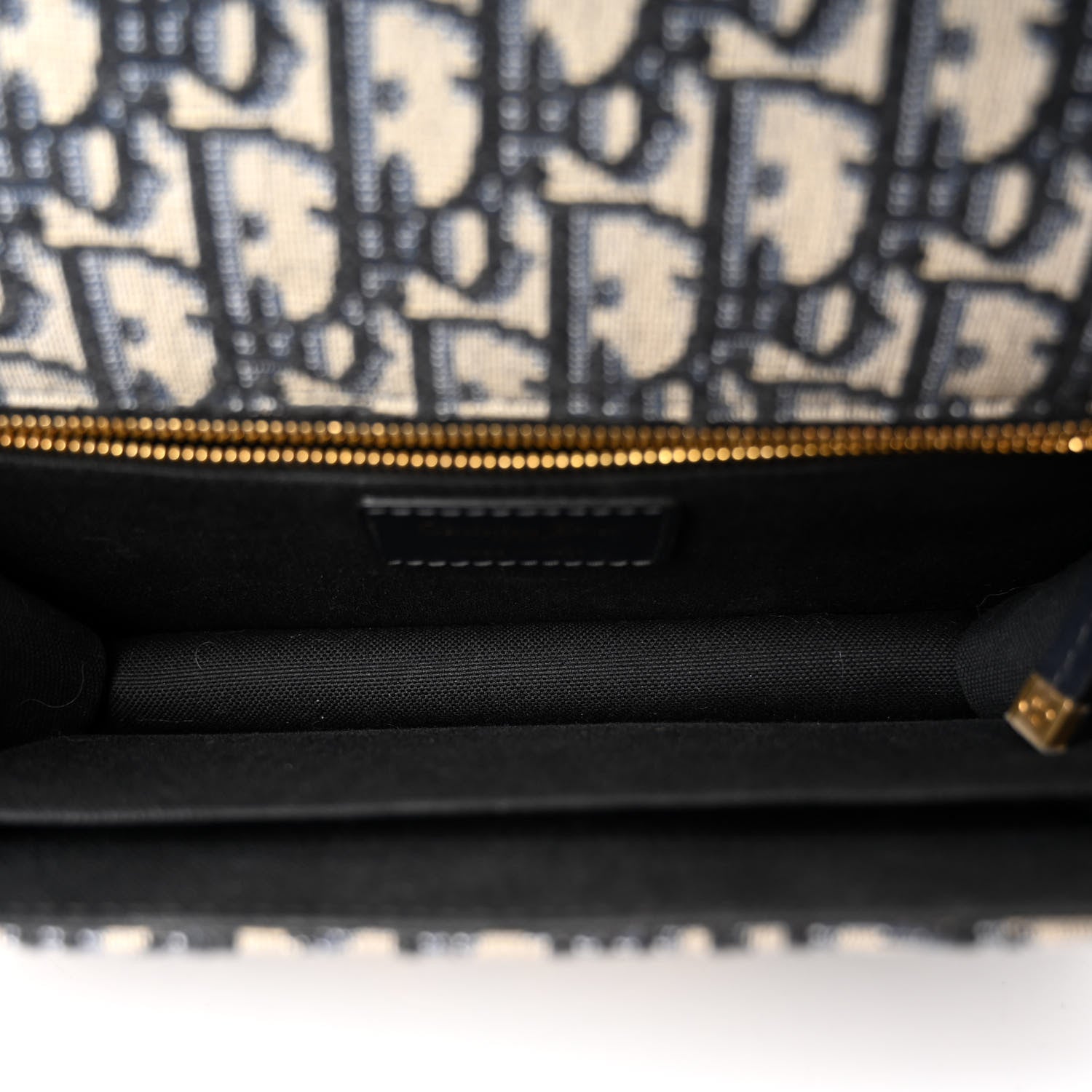 Christian Dior Oblique 30 Montaigne Chain Flap Bag Blue 5 of 9