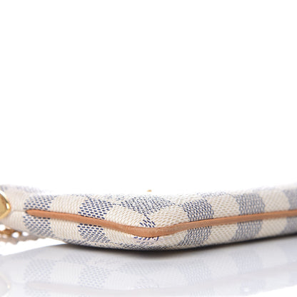 Louis Vuitton Damier Azur Pochette Milla MM 8 of 9