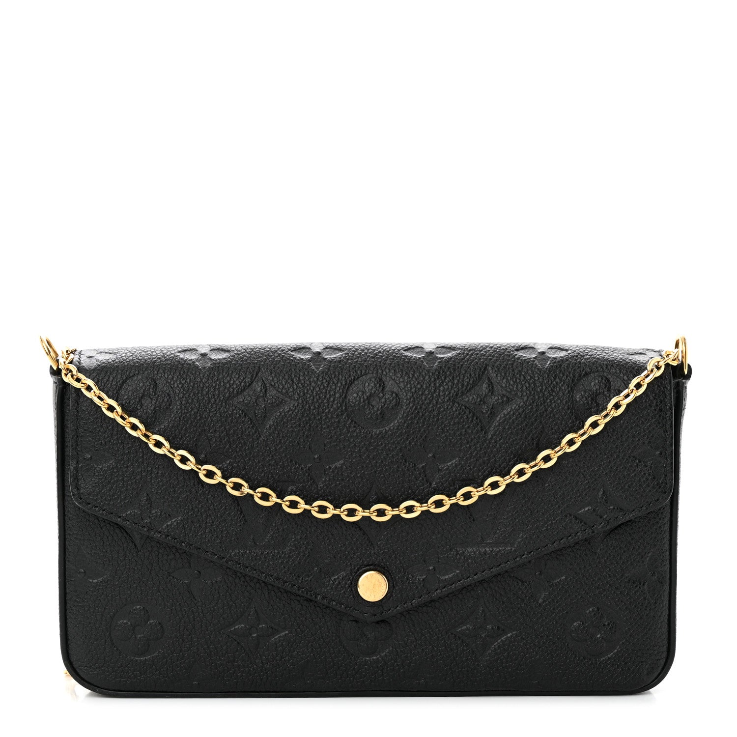 Louis Vuitton Empreinte Pochette Felicie Chain Wallet Black 1 of 13