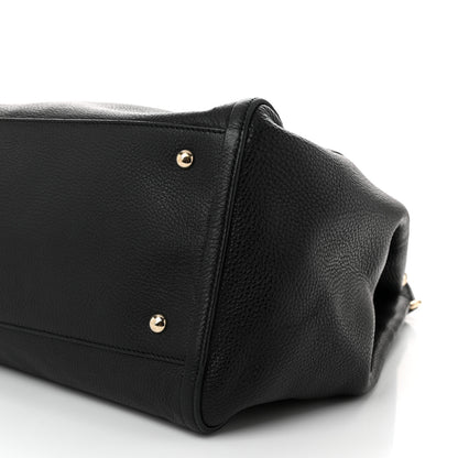 Gucci Pebbled Calfskin Large Soho Shoulder Bag Black 10 of 13
