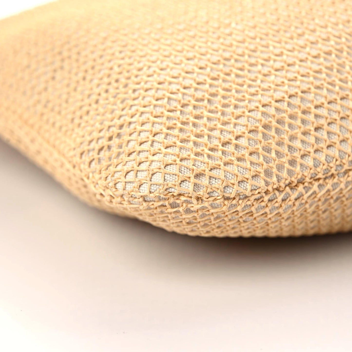 Raffia Effect Linen Logo Ivy Bag Natural