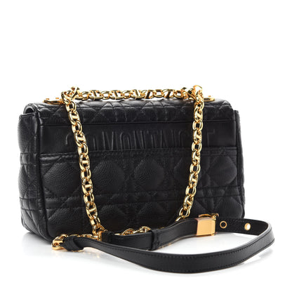 Christian Dior Calfskin Cannage Small Caro Bag Black 3 of 12