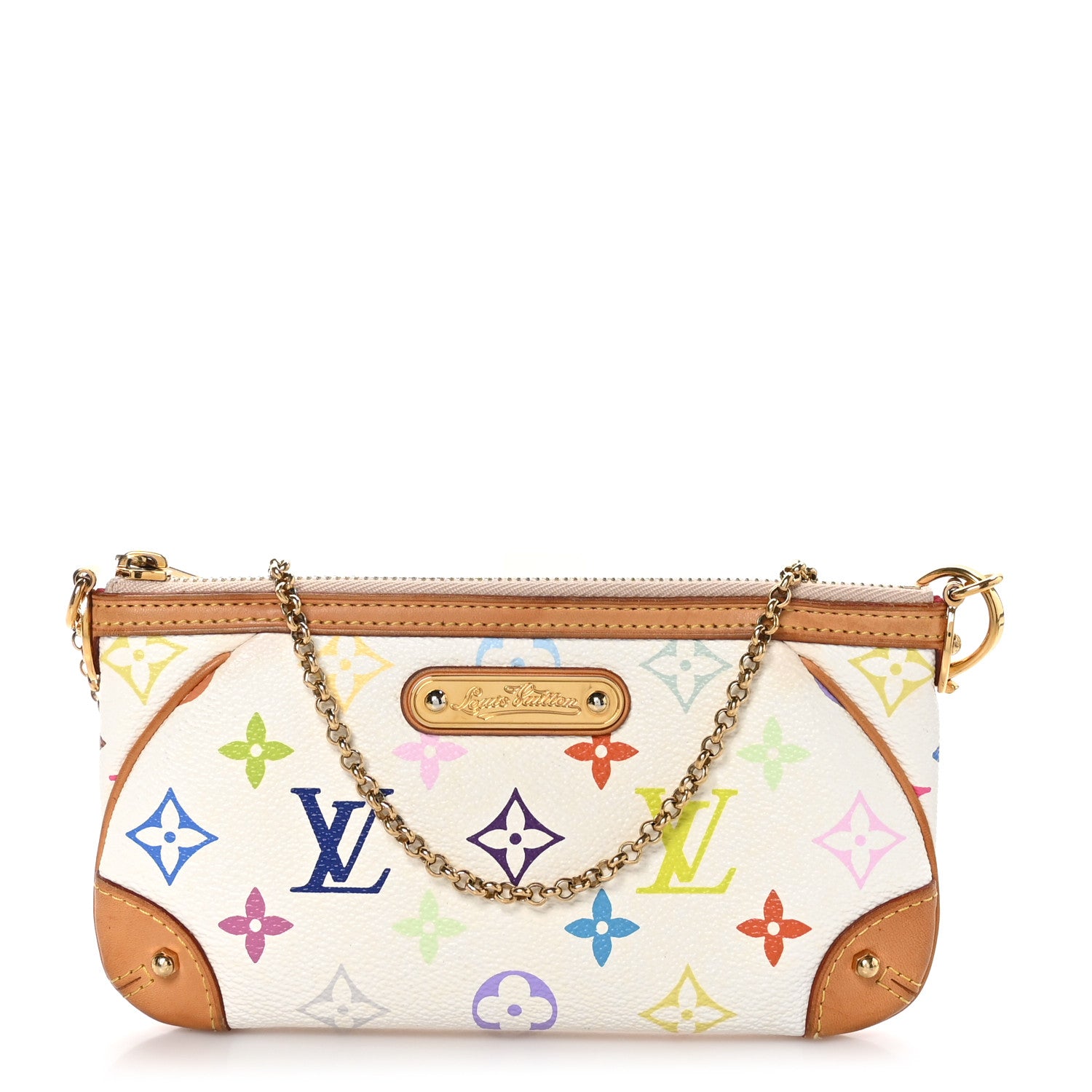 Louis Vuitton Monogram Multicolor Pochette Milla MM White 1 of 8