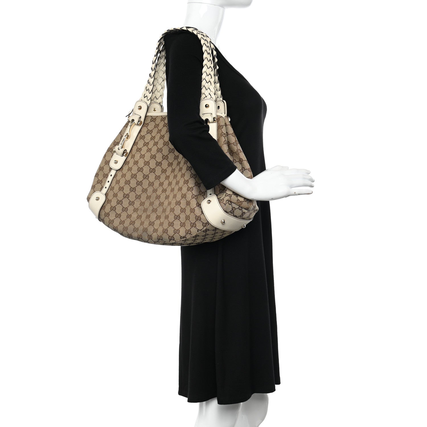 Gucci Monogram Medium Pelham Shoulder Bag Off White 2 of 13