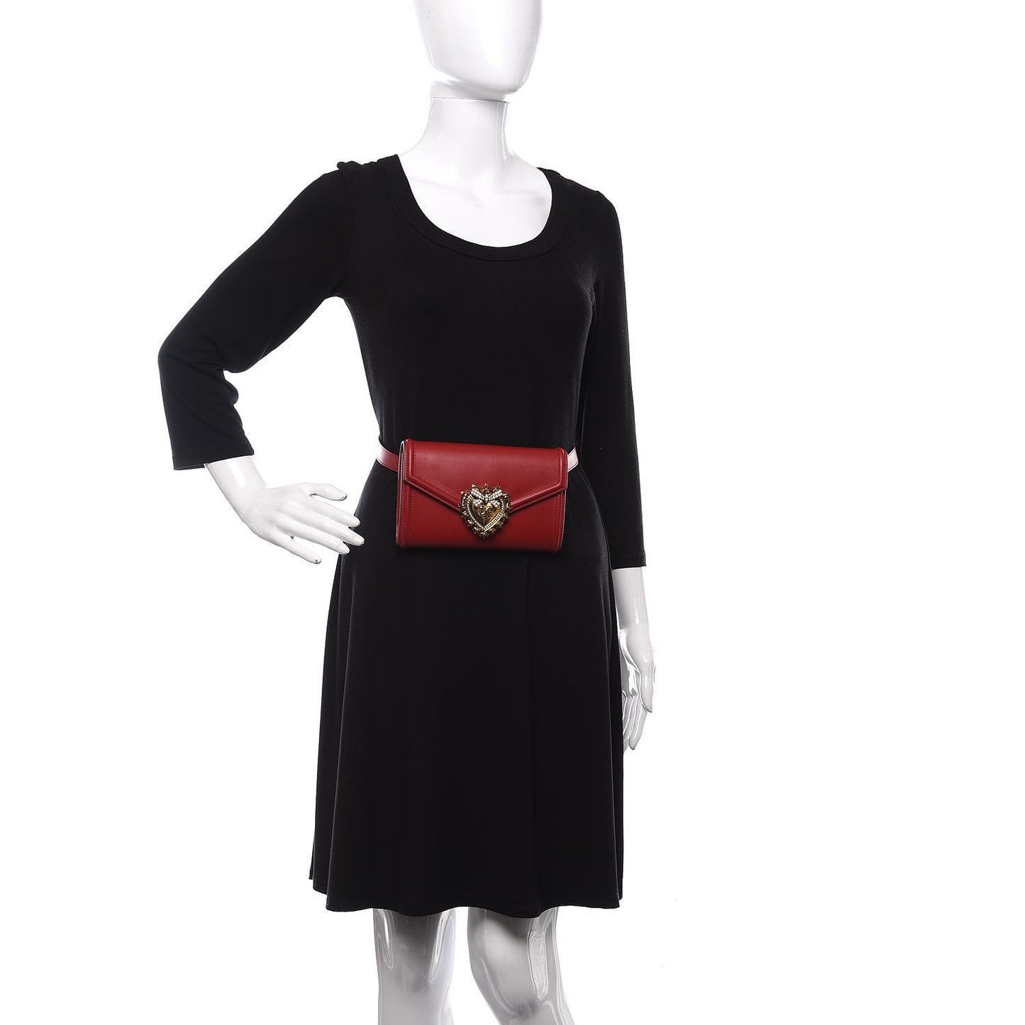 Agnello Vitello Devotion Belt Bag 85 34 Red
