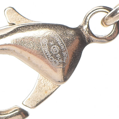 Chanel Crystal Eye Heart CC Charm Necklace Gold Silver 5 of 6