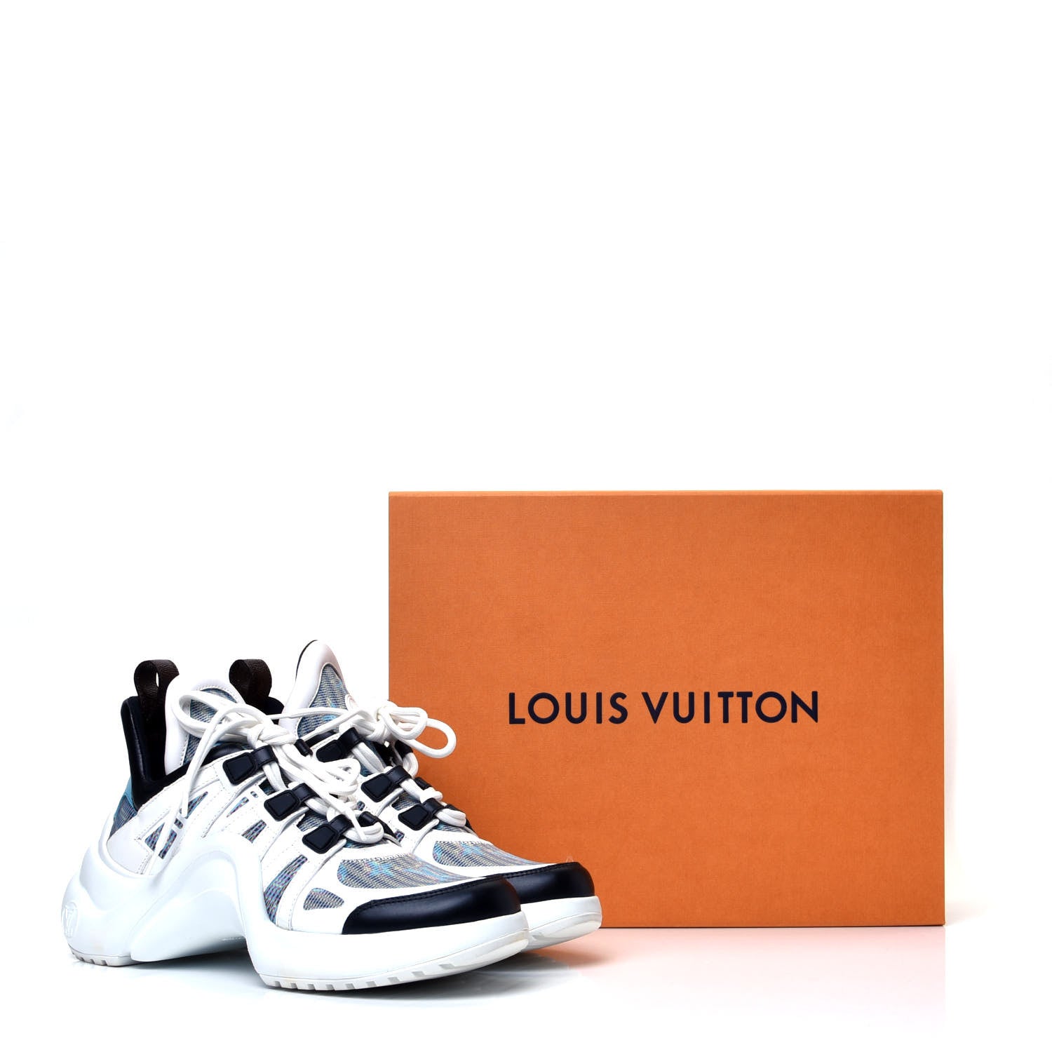 Louis Vuitton Calfskin Nylon LV Pop Archlight Sneaker 40 Blue 11 of 11