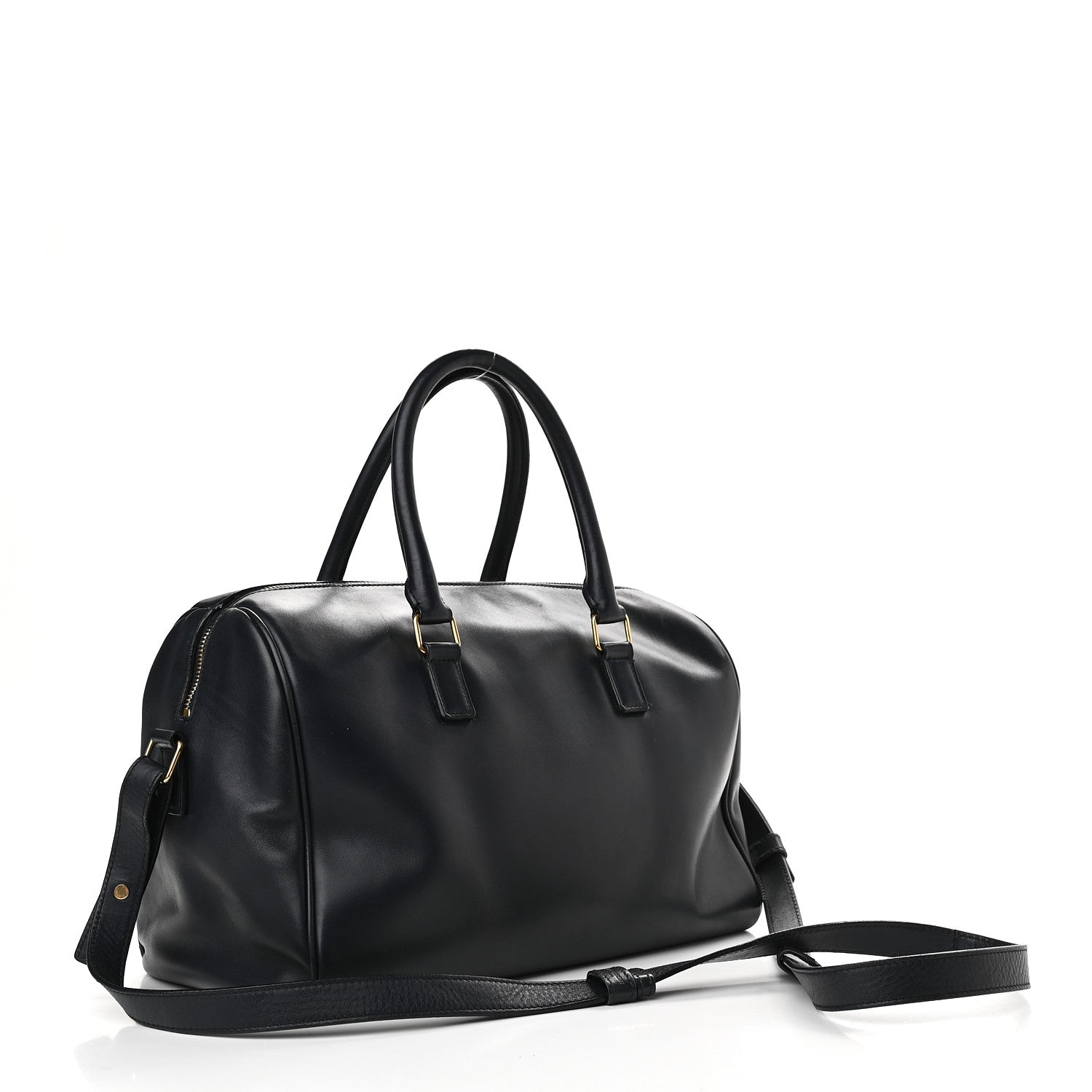 Saint Laurent Calfskin Classic Duffle 6 Navy 3 of 10