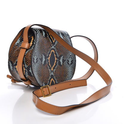 Chloe Python Calfskin Embossed Mini Marcie Round Crossbody Bag Multicolor 3 of 11