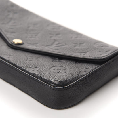 Louis Vuitton Empreinte Pochette Felicie Chain Wallet Black 7 of 12