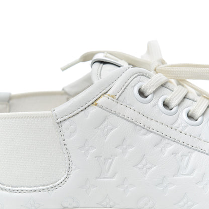 Louis Vuitton Calfskin Embossed Monogram Toucan Sneakers 38 White 18 of 19