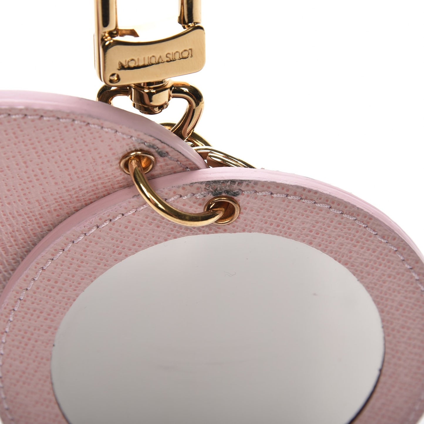 Monogram LV Mirror Key Holder Rose Ballerine