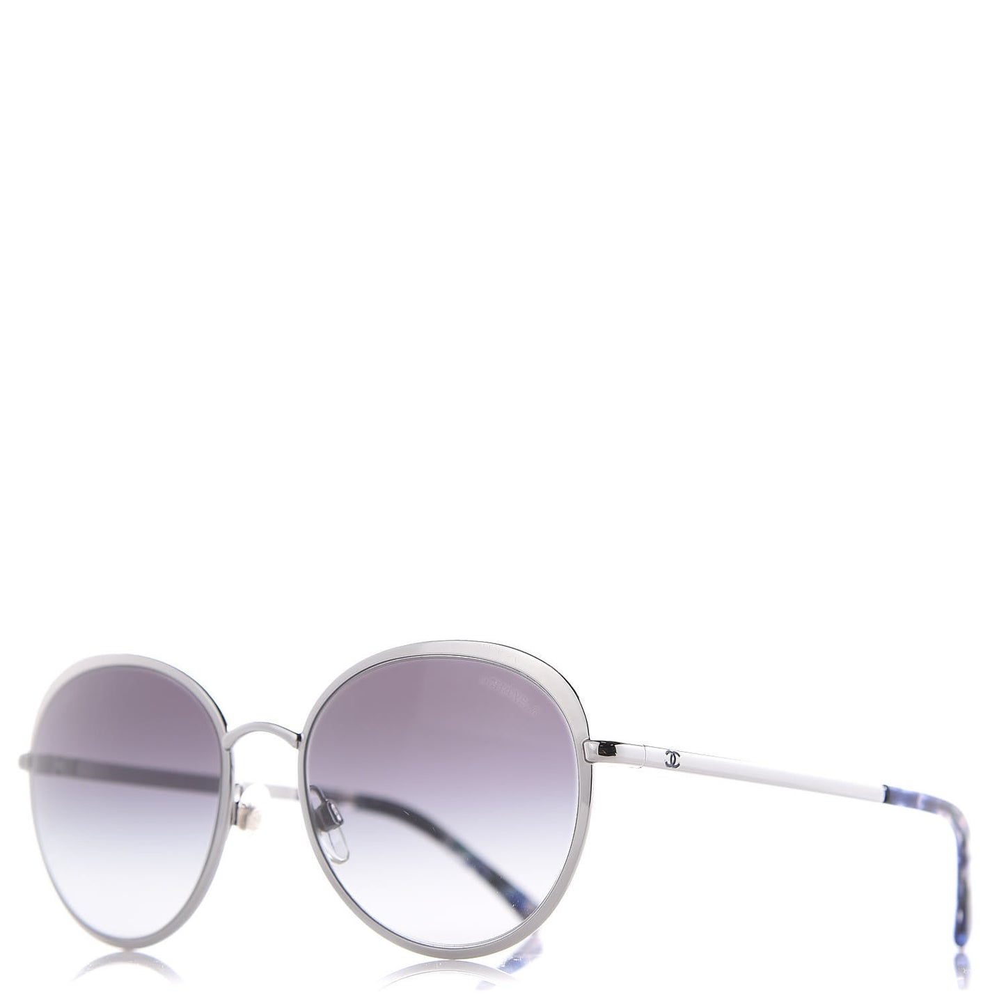 Round Spring Sunglasses 4206 Silver