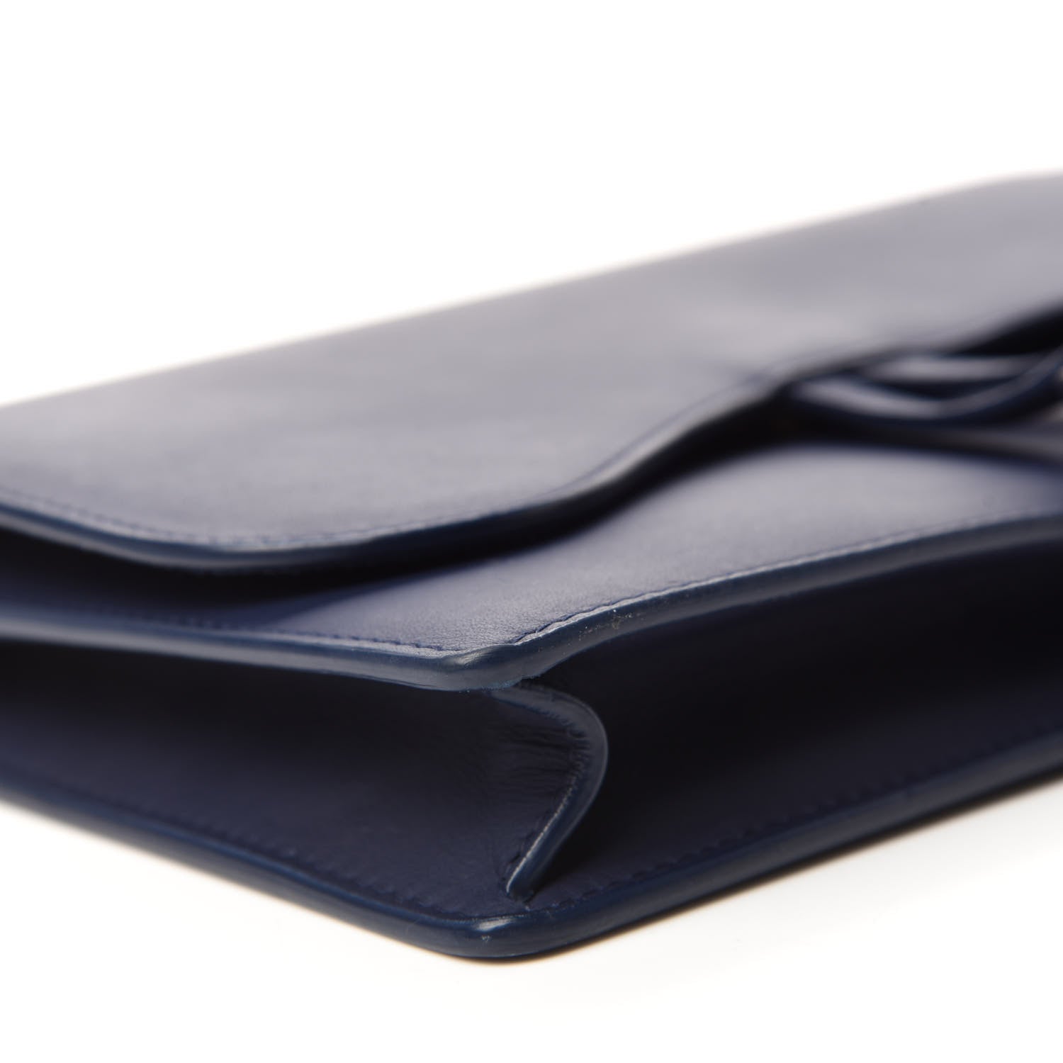 Christian Dior Ultra Matte Saddle Chain Pouch Blue 6 of 10