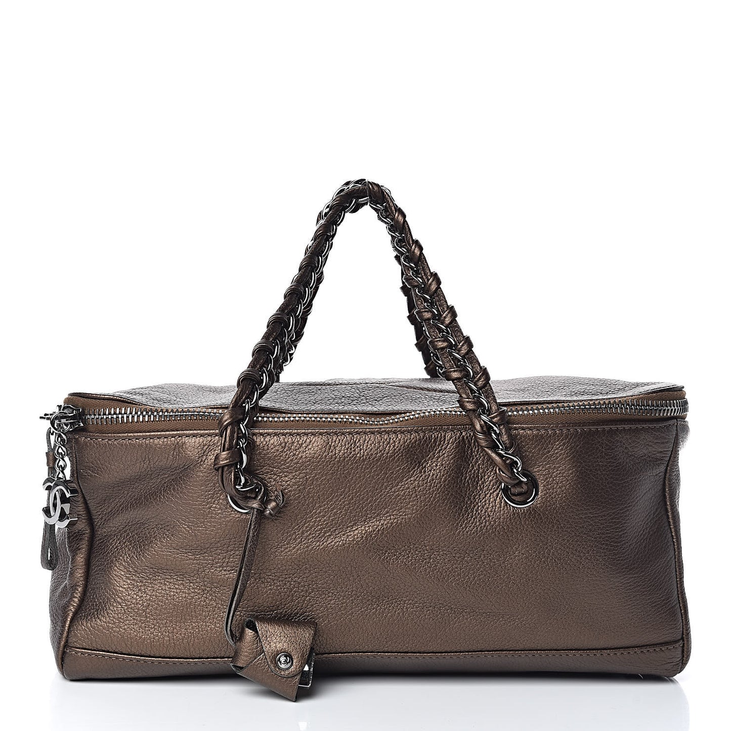 Metallic Deerskin Luxe Ligne Bowler Bronze