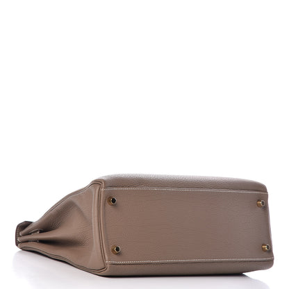 Hermes Togo Kelly Retourne 32 Etoupe 5 of 38