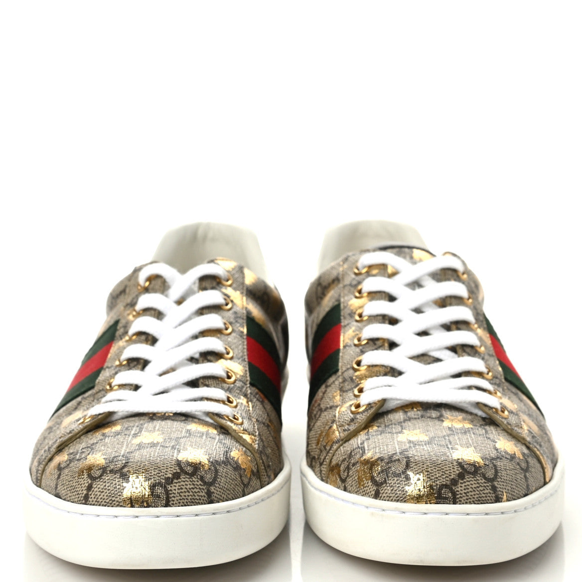 Gucci GG Supreme Monogram Ayers Mens Ace Bee Sneaker 10 2 of 10