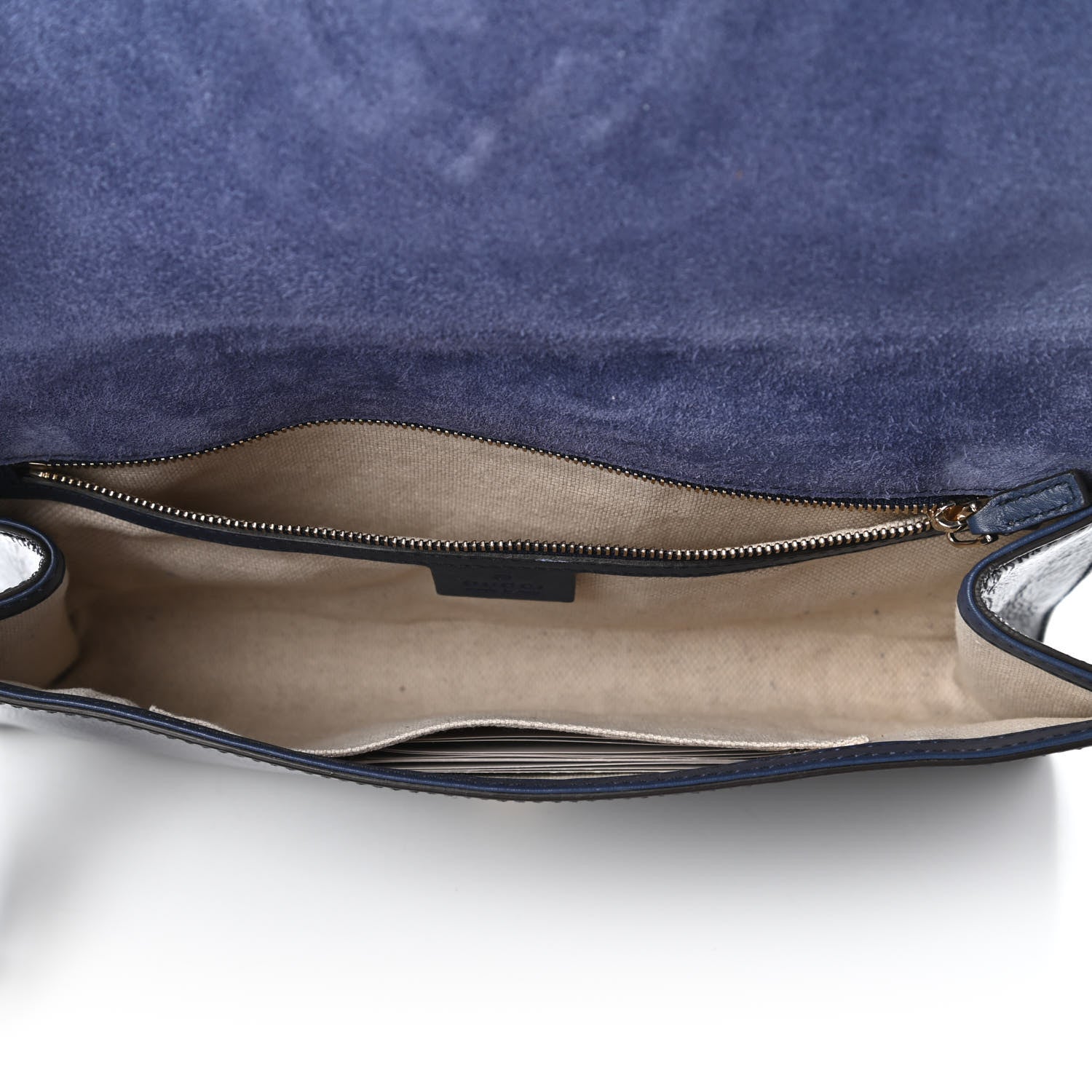 Gucci Soft Patent Medium Soho Clutch Uniform Blue 5 of 10