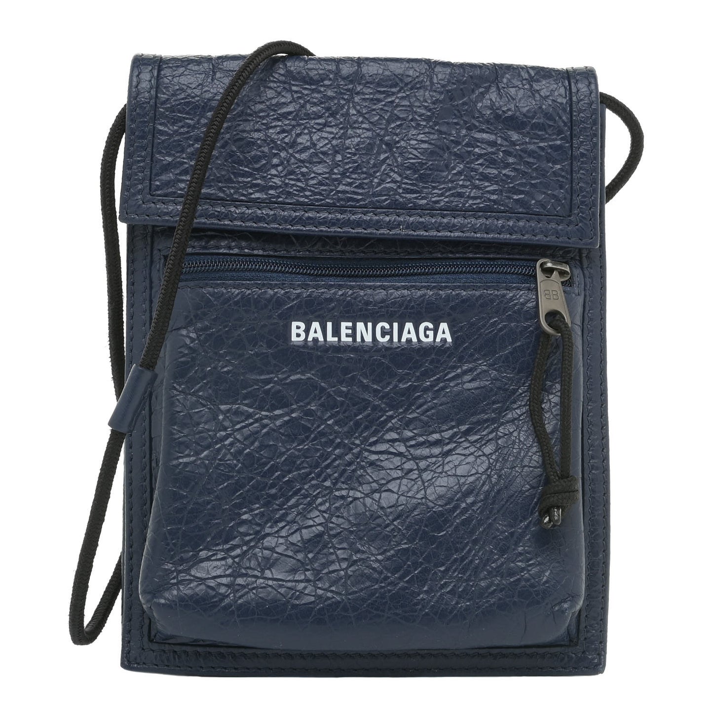 Agneau Arena Small Explorer Pouch with Strap Navy