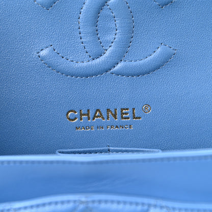 Chanel Lambskin Quilted Small Double Flap Blue 5 of 9