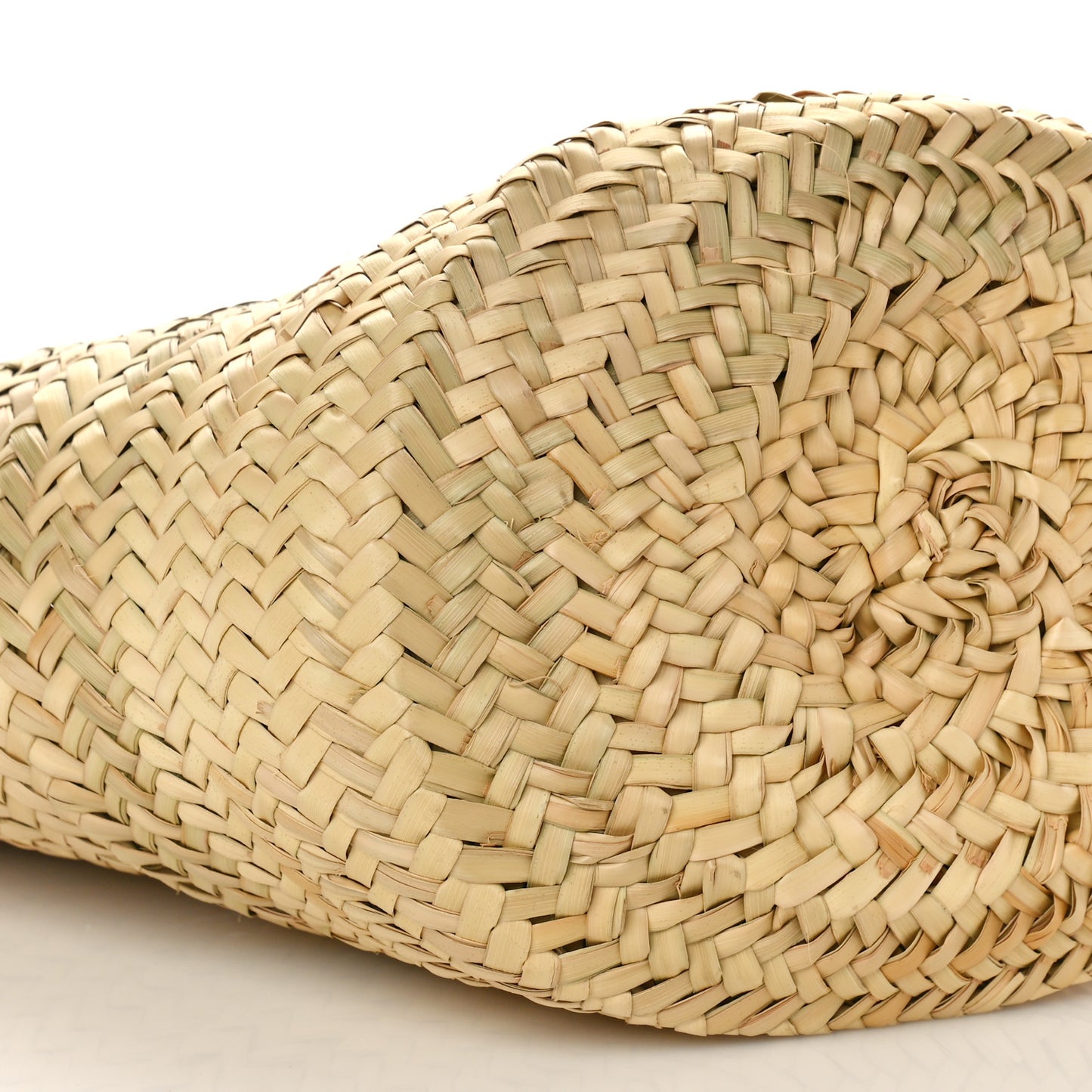 Woven Straw Loubishore Tote Red
