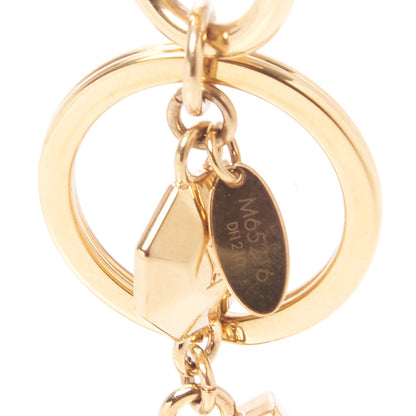 Louis Vuitton LV Facettes Bag Charm Key Holder Gold 4 of 5