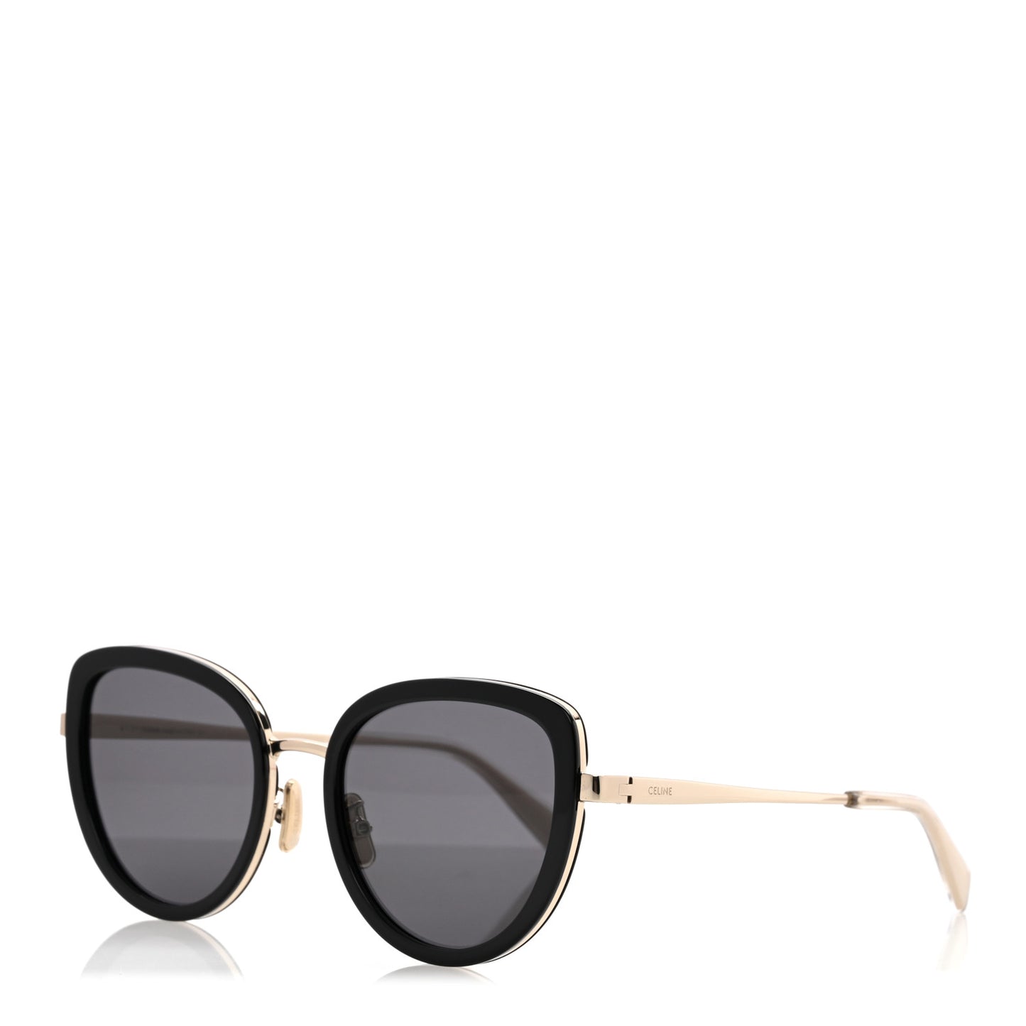 Oversized Square Metal Sunglasses CL40203U Black