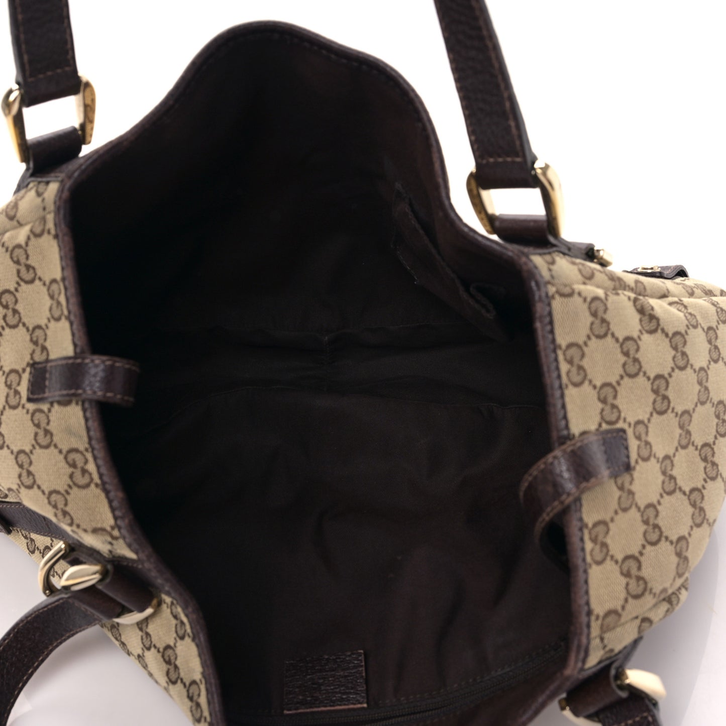 Monogram Medium Abbey Shoulder Bag Dark Brown