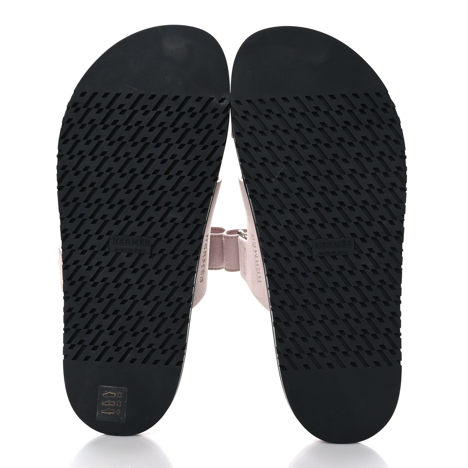 Hermes Suede Goatskin Womens Chypre Sandals 40 Rose Porcelaine 5 of 8