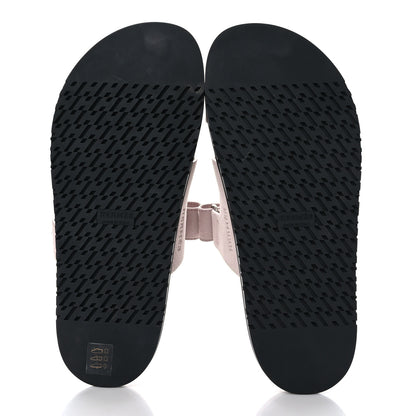 Hermes Suede Goatskin Womens Chypre Sandals 40 Rose Porcelaine 5 of 8