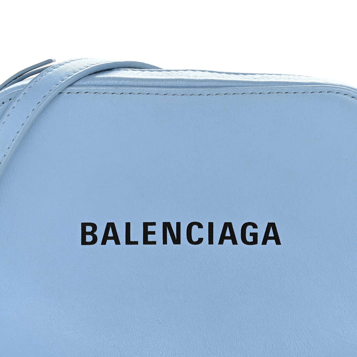 Calfskin XS Everyday Camera Bag Baby Blue Black