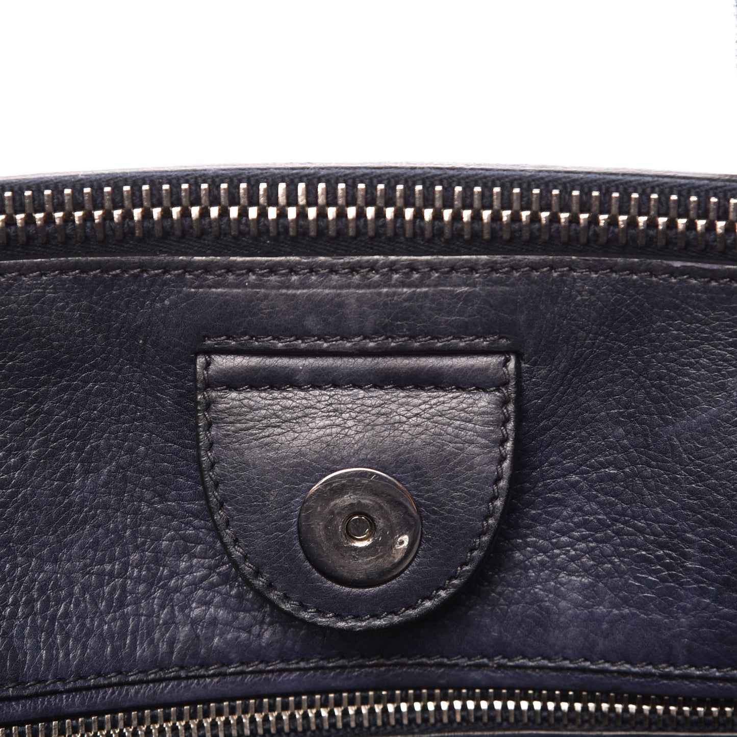Glace Calfskin Twin Pocket Tote Baltico