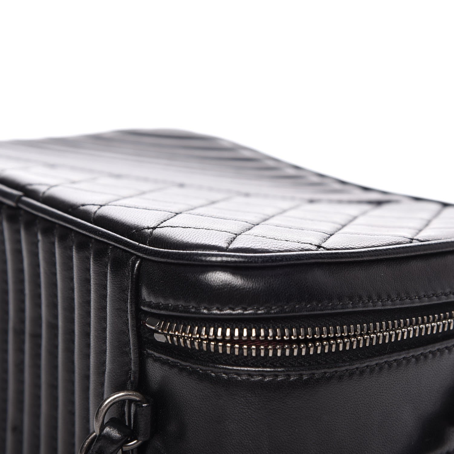 Chanel Lambskin Small Coco Boy Camera Case Black 14 of 16