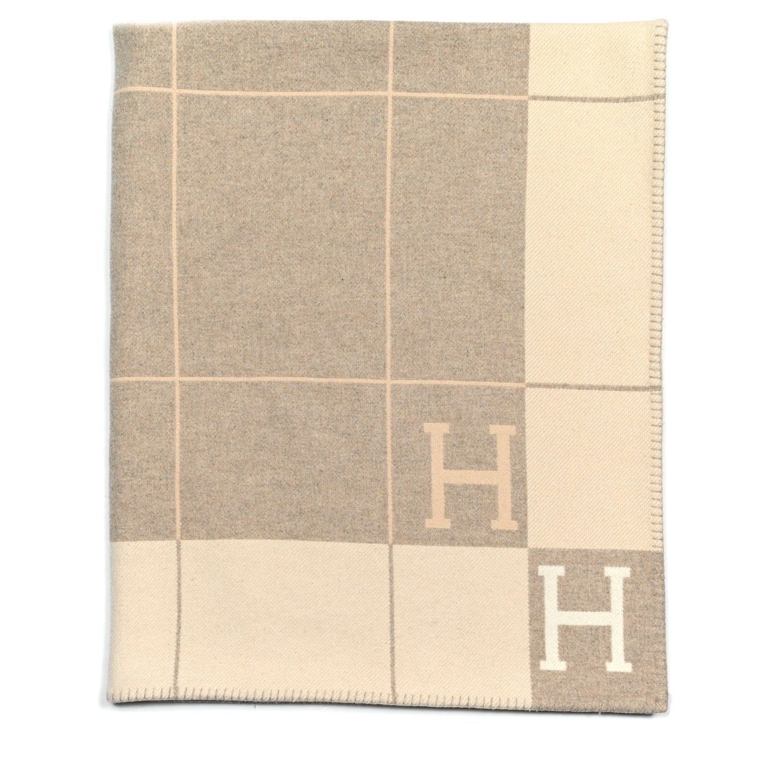 Hermes Wool Cashmere Avalon III Blanket Coco Camomille 1 of 3
