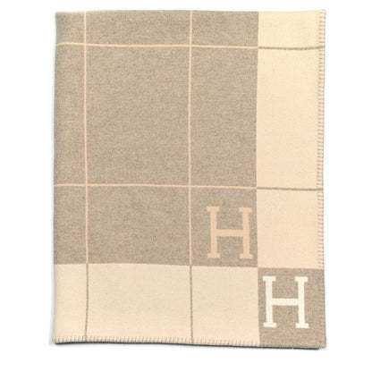 Hermes Wool Cashmere Avalon III Blanket Coco Camomille 1 of 3
