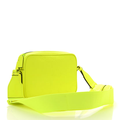 Gucci Rubber Effect Monogram GG Crossbody Bag Fluorescent Yellow 4 of 12