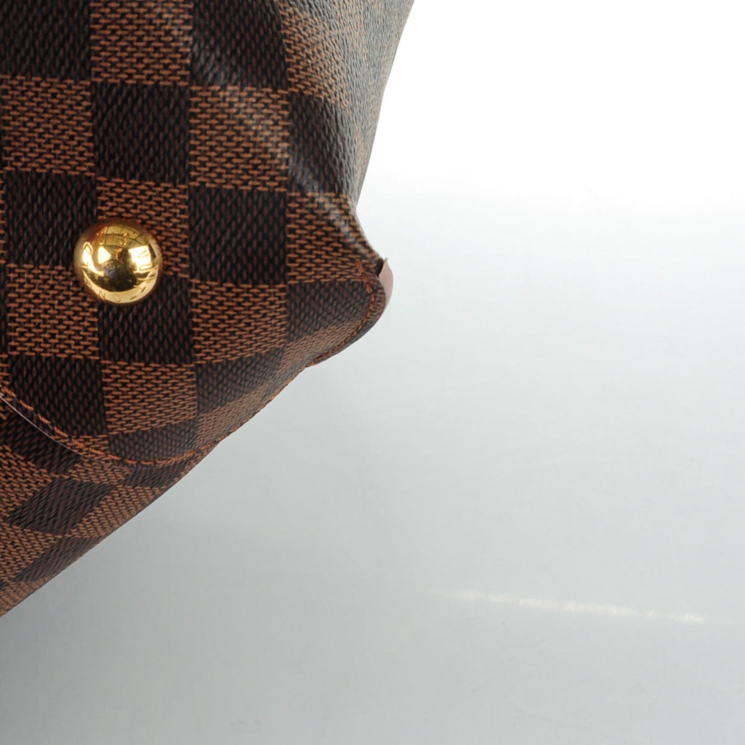 Louis Vuitton Damier Ebene Caissa Hobo Rose Ballerine 8 of 9