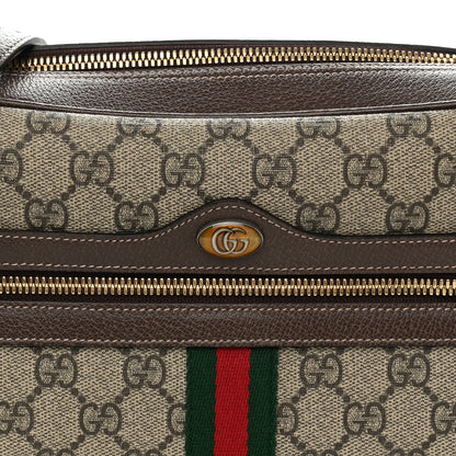 Gucci GG Supreme Monogram Web Small Ophidia Shoulder Bag Brown 14 of 21