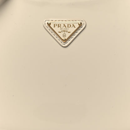 Prada Spazzolato Cleo Adjustable Strap Shoulder Bag Avorio 8 of 10