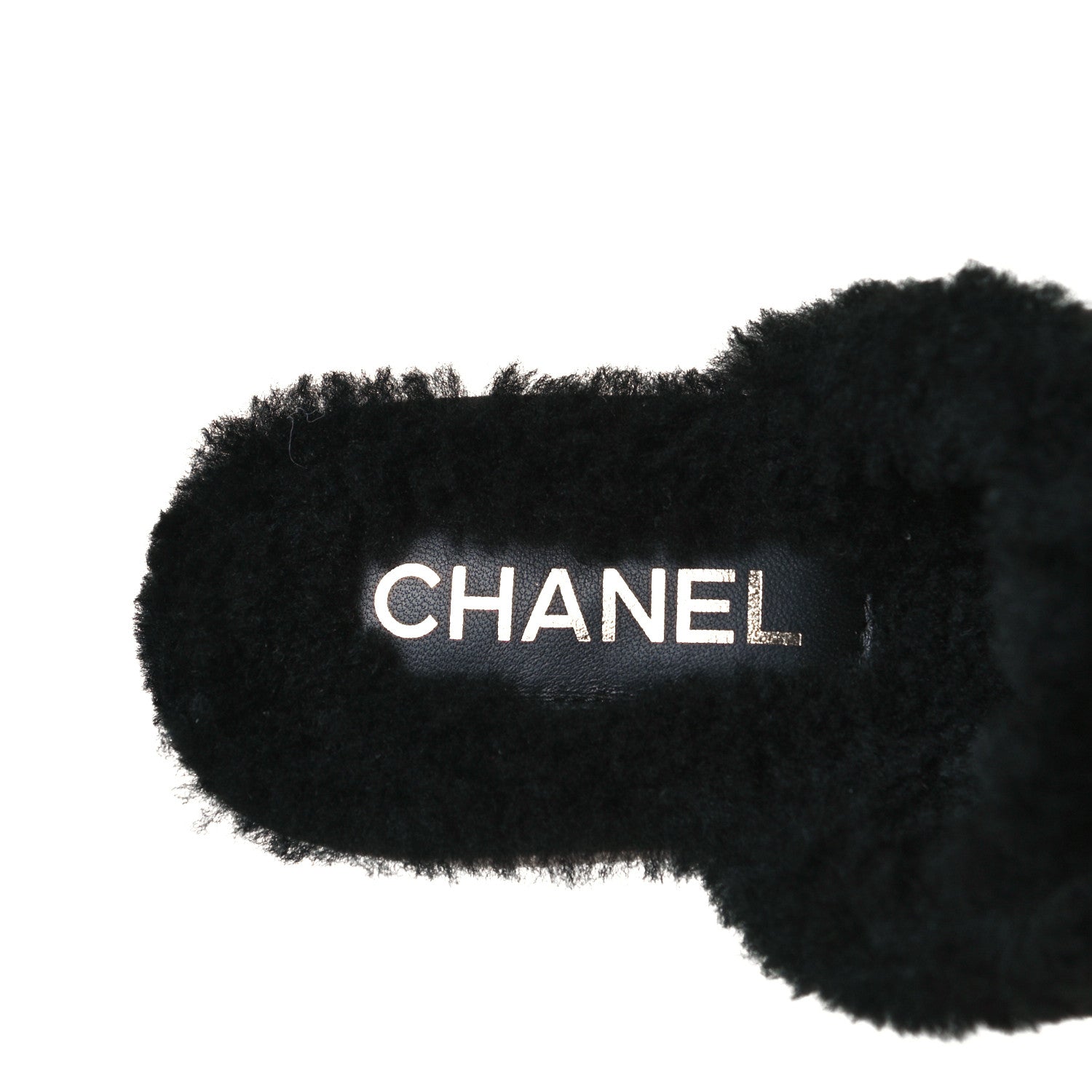 Chanel Suede Calfskin Shearling Turn Lock Clogs 39 Black 11 of 19